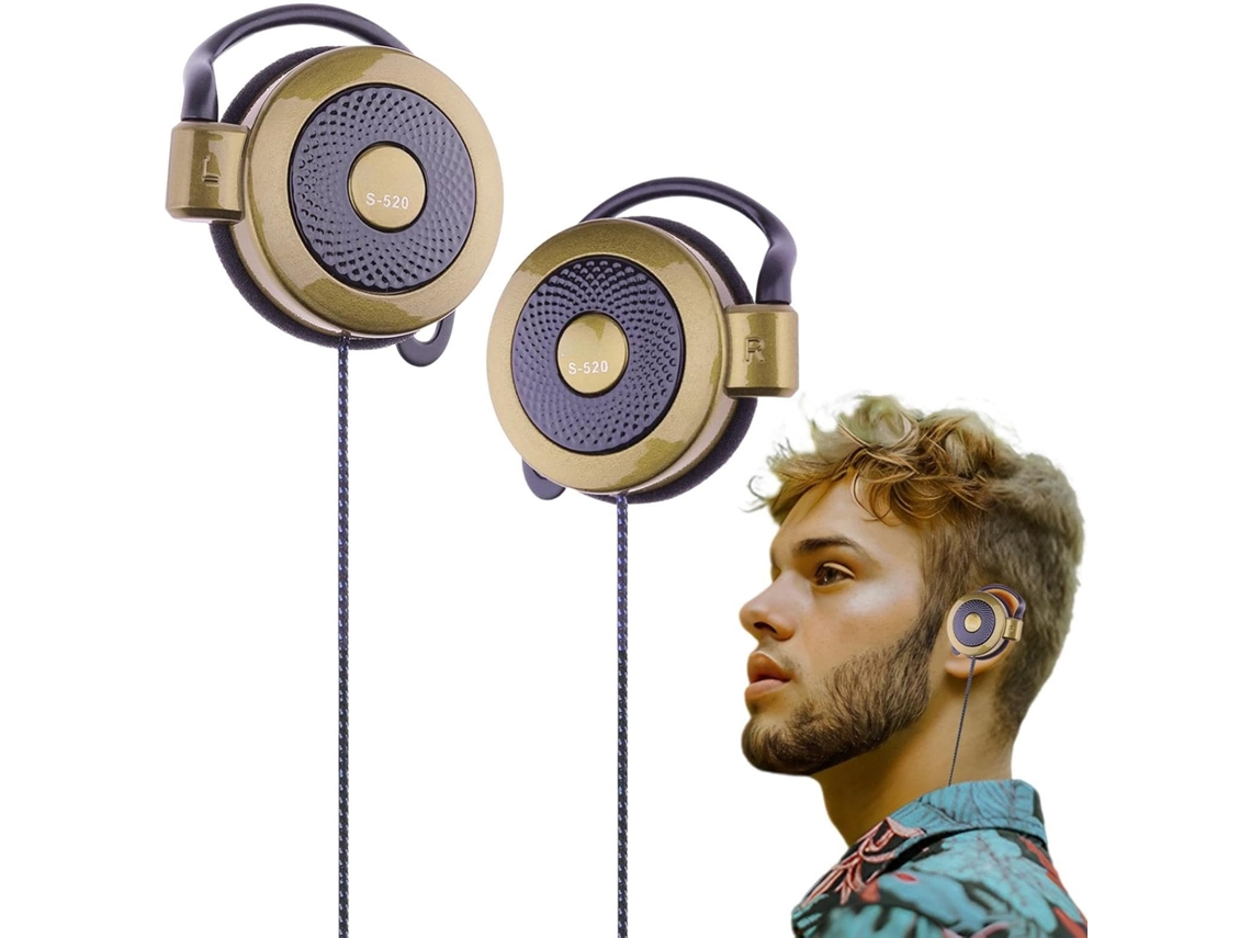 Fones De Ouvido Portáteis Com Gancho Orelha, 8cm × 11cm Conector Estéreo De 3, 5mm