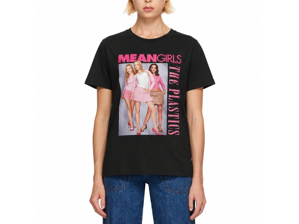 Rockinstone Mean Girls The Plastics Black T-shirt Size:xl