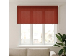 Vidaxl Persiana Rolô Externa Com Bloco De 90% Uv Terracota Hdpe
