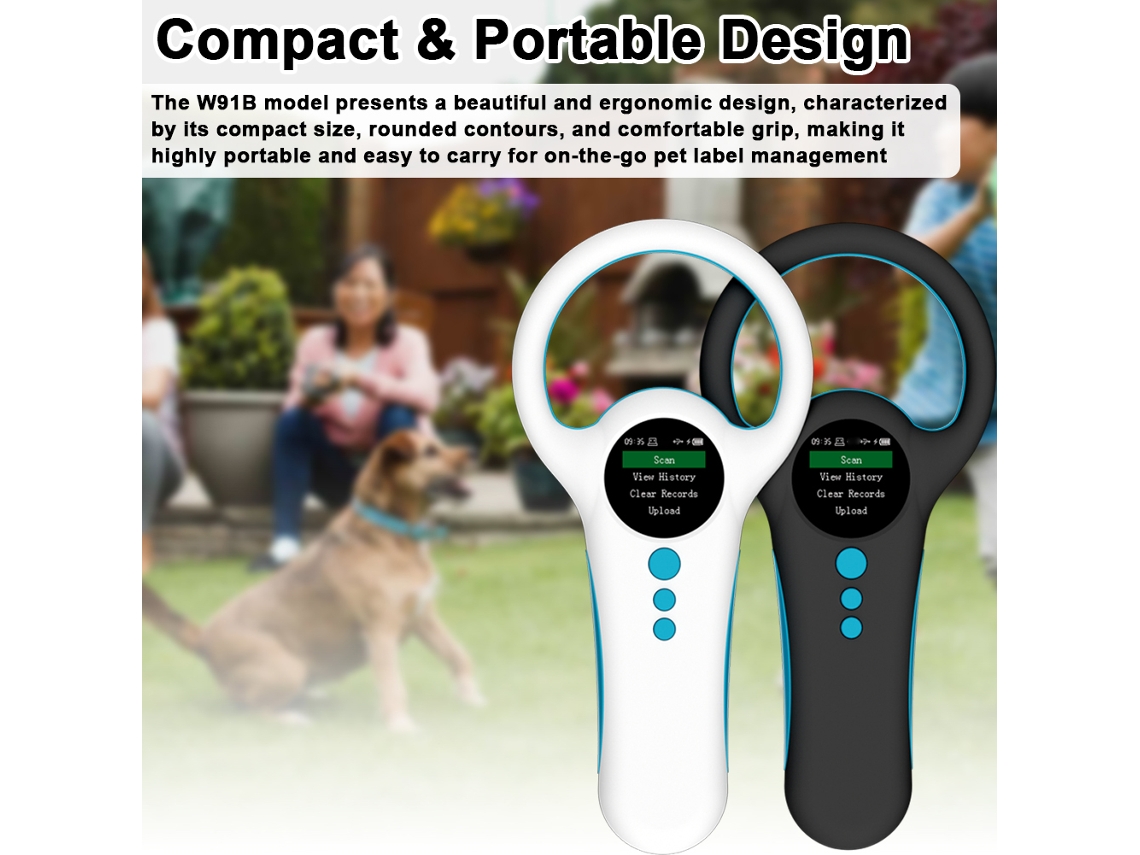 Scanner de Chip Animal Portátil com Tela Lcd Tft 1.44 Polegadas e Armazenamento de 500 Dados S/MARCA