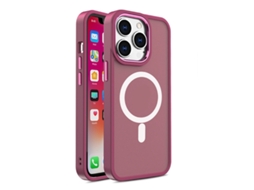 Lurelia Capa Carteira Para Iphone 15, Tpu, Magnética, Vermelho
