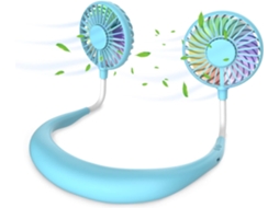 Ventilador Portátil, Mini Ventilador Usb, Ventilador Recarregável com Faixa de Pescoço (3 Velocidades)