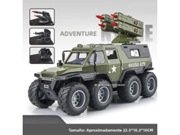 (verde) Miniatura Do Carro De Polícia Avtoros Shaman Em Escala 1:24 Com Efeitos De Som E Luz.