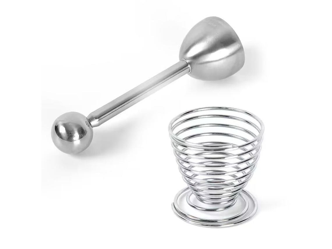 Conjunto de Abridor de Ovos Aço Inoxidável para Ovos Cozidos Duros e Macios ZYBLSSBB