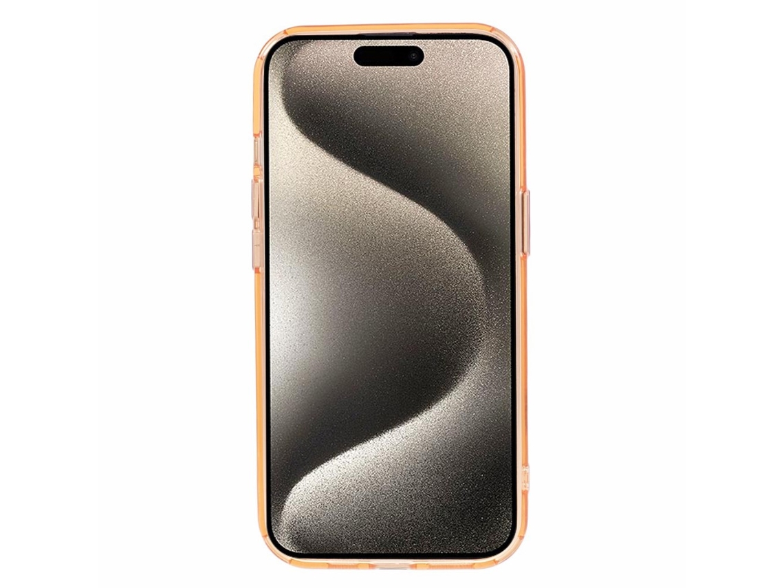 Suporte Casa Para Iphone 15 Pele Sintética Magnética Dourado