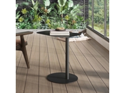 Tabela auxiliar Nastätten interior trapezoidal/metal exterior 50 x 50 x 38 cm preto fosco [EN.CASA]