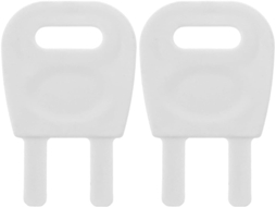 Artibetter Suporte Para Rolo De Papel Branco Com Chave, 2 Peças, Plástico Com Mecanismo De Travamento Para Escritórios E