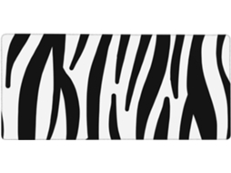 Mousepad para Computador de Grande Formato com Estampa Zebra e Base Borracha Antiderrapante, 40 X 90 Cm