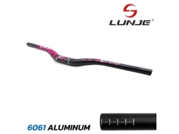 Guidão De 720mm Com Elevação 25mm Preto-rosa
