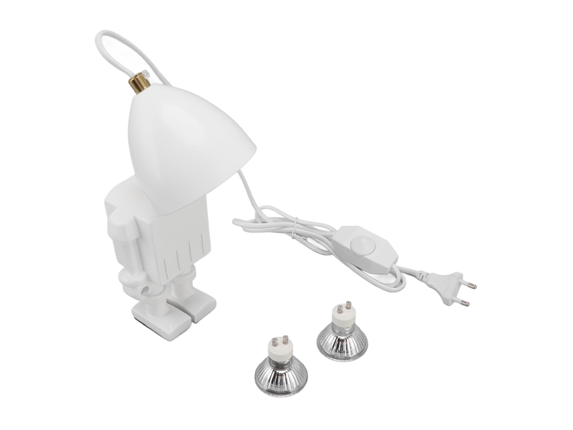 Lâmpada de Mesa Derretedor de Vela Forma Robô Regulável com Luz Quente 35w Gu10