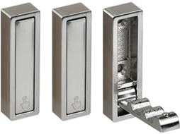 Conjunto De 3-ganchos Dobráveis Metal Para Parede, Organizadores Que Economizam Espaço, Com Design Antiderrapante