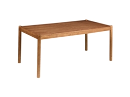 Mesa De Jantar Beliani Fondis De Mdf Carvalho Escuro 90x180x77