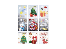 Adesivos de Natal 3d LAXISCREED para Decorar Janelas e Criar uma Atmosfera Festiva