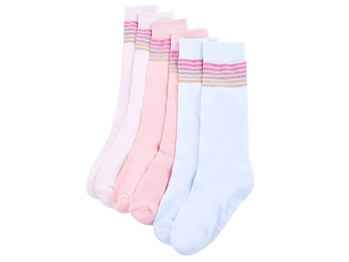 Meias Para Criança 5 Pares Ue 23-26