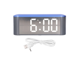 Relógio de Pared com Temporizador e Alarme LED S/MARCA