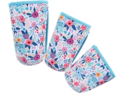 Conjunto De 3 Capas Reutilizáveis Para Copos De Café Gelado Com Alça.