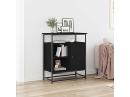Vidaxl Buffet Carvalho Preto 69 X 35 X 80 Cm Madeira Processada