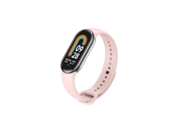Bracelete Silicone com Fivela para Xiaomi Mi Band 8 Rosa Claro
