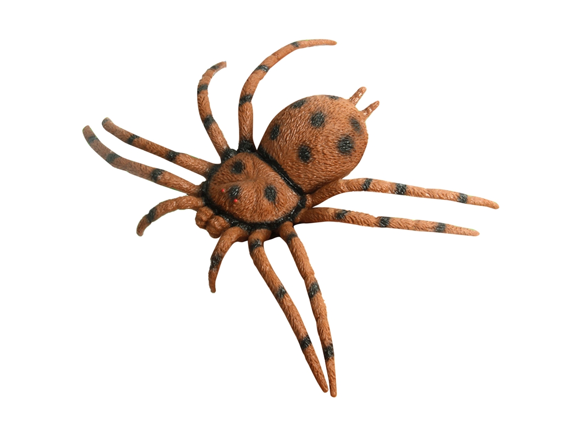 Mali modelo de Aranha Grande Simulada Realista Pvc 20cm para Ensino e Entretenimento Marrom