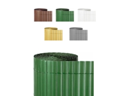 Cañizo Pvc Doble Cara 1600gr/m² - Valla Ocultación - Resistente A Los Rayos Uv Protección Contra El Viento Verde 2x3m