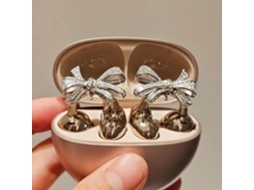 Laço De Strass Para Fones Ouvido Encaixe Acessório Decorativo Elegante Em Zircônia Cúbica Decoração Removível Requintada