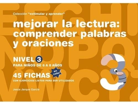 Livro 3.Mejorar Lectura:Comprender Palabras Y Oraciones./6-8 de Jesus Jarque Garcia (Espanhol)