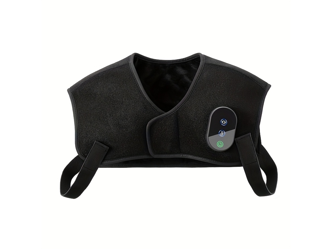 Massageador Portátil para Ombros Alimentado por Usb com Funções de Aquecimento e Vibração Três Configurações de Temperatura Ajustáveis, C STELASPLEN