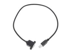 Cabo De Extensão Usb 2.0 50 Cm Com Conector 90 Graus, Revestimento Em