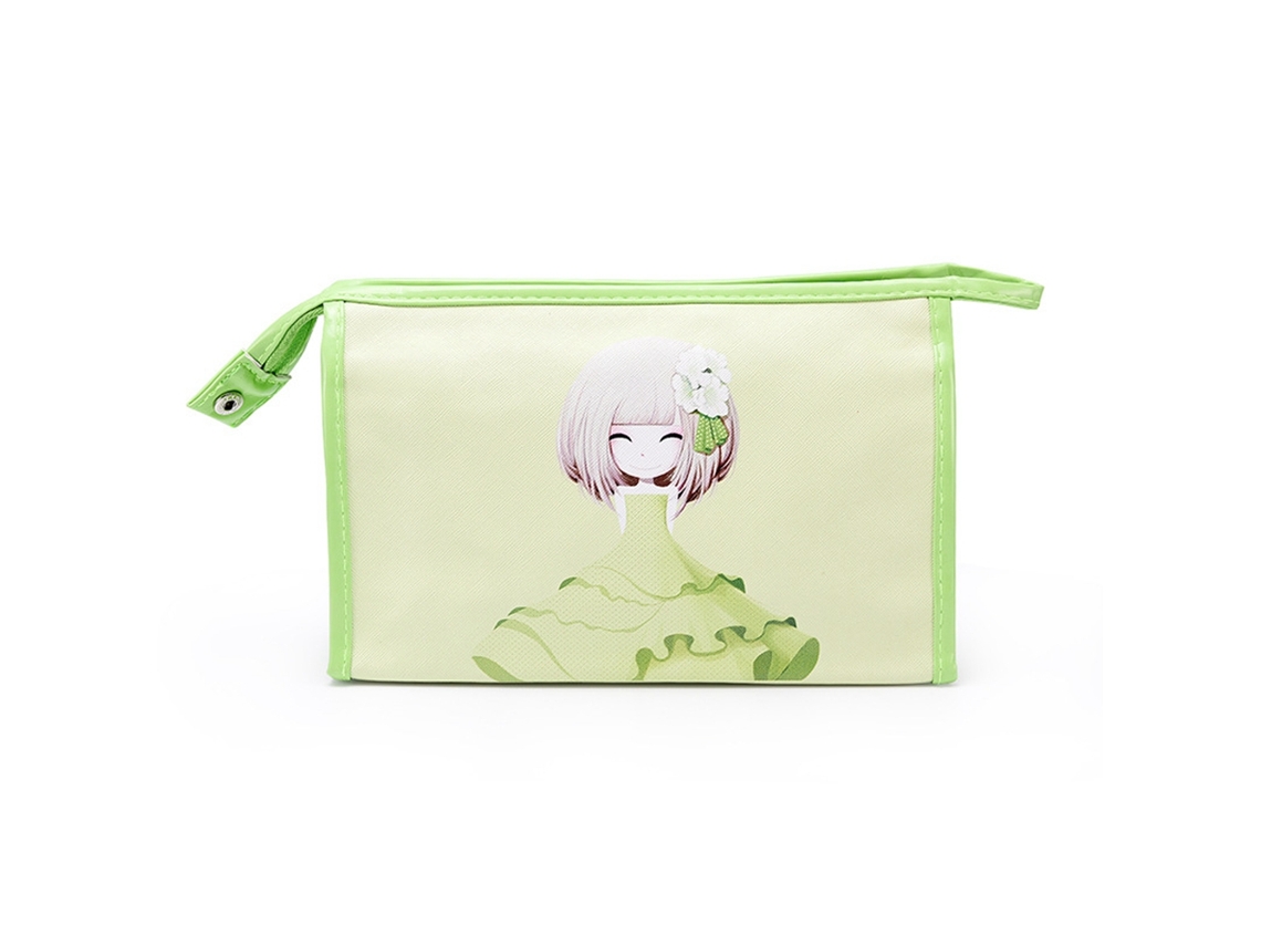 Bolsa de Maquiagem Reutilizável LAXISCREED Verde