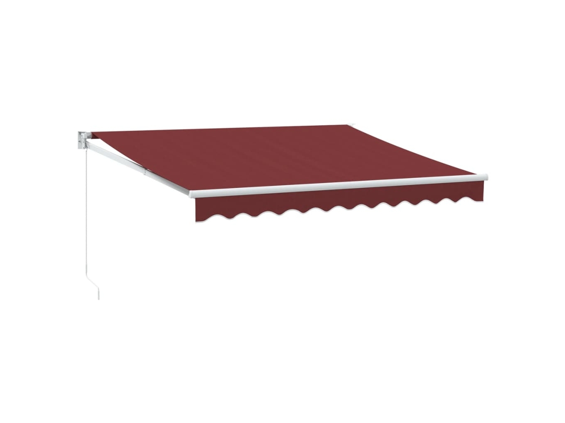 Retractable Awning, Retractable Awnings Vidaxl Vermelho Alumínio (3 X 2.5 M)