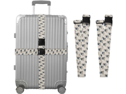 Conjunto De 2 Cintas Bagagem Em Formato Laço Com Estampa Urso Para Malas, Cintas De Viagem, Acessórios Para Cintos