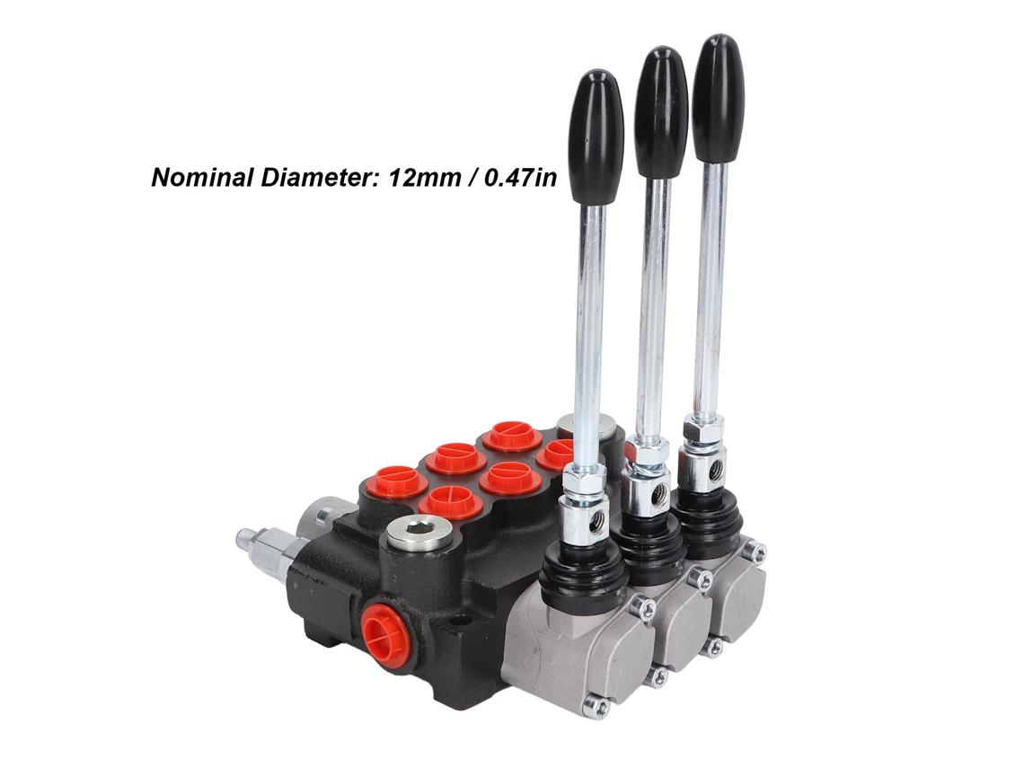 Válvula Hidráulica Com Joystick 3 Spool Para Trator