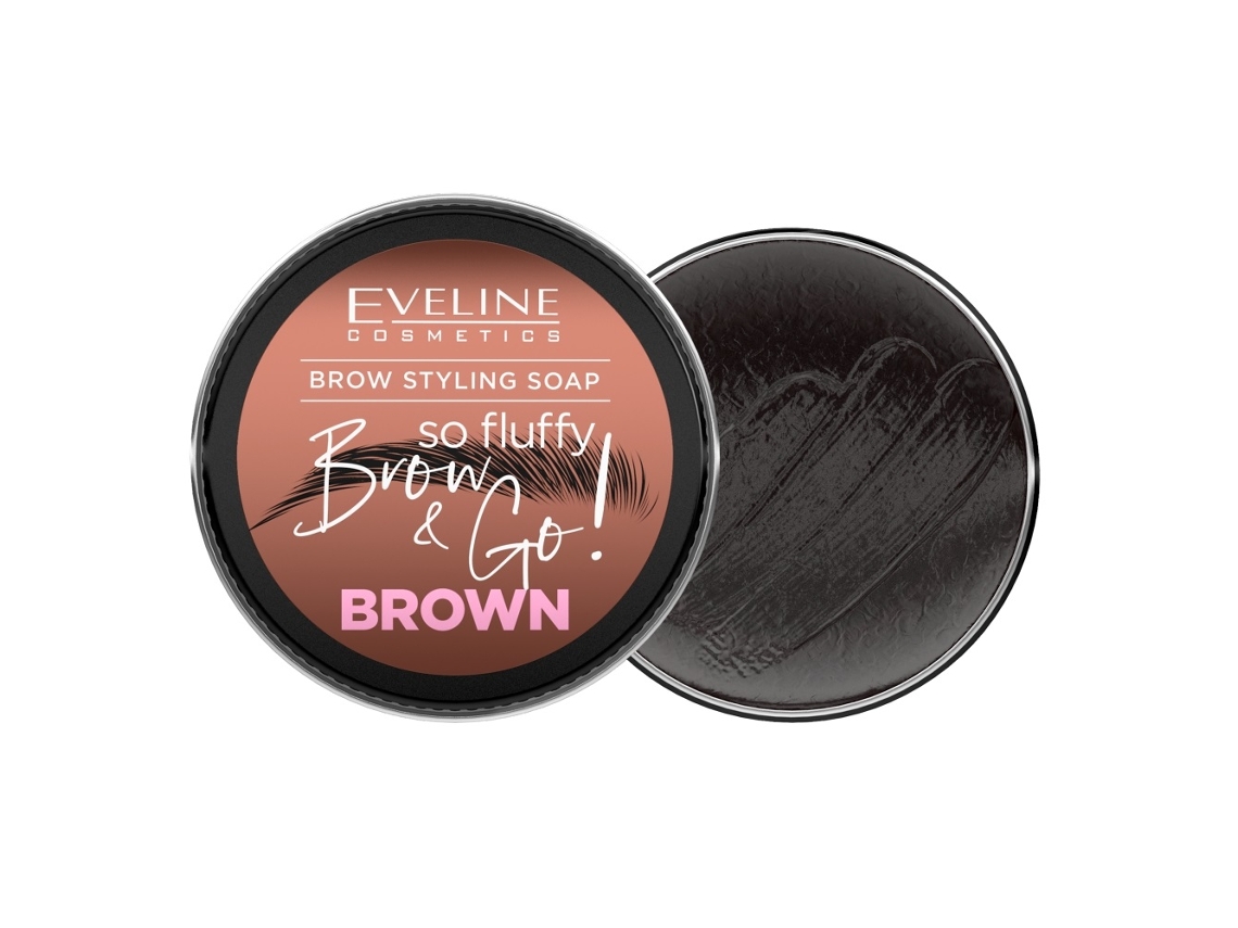 Brogo! Sabonete Modelador para Sobrancelhas Castanhas, 25g Eveline Cosmetics