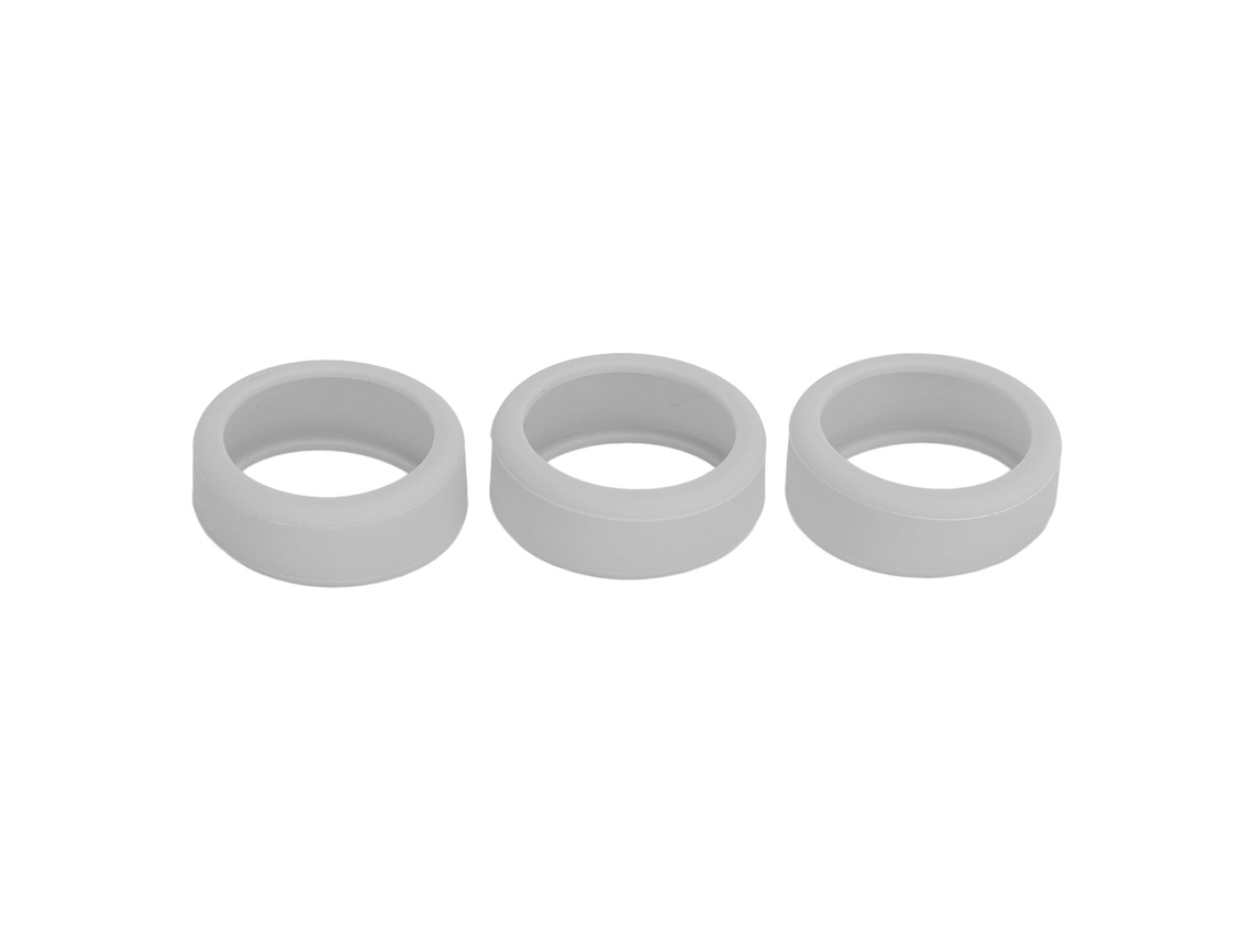 3pcs Capa De Silicone Para Anel Inteligente Resistente A Arranhões Tamanhos 6-10 Cinza