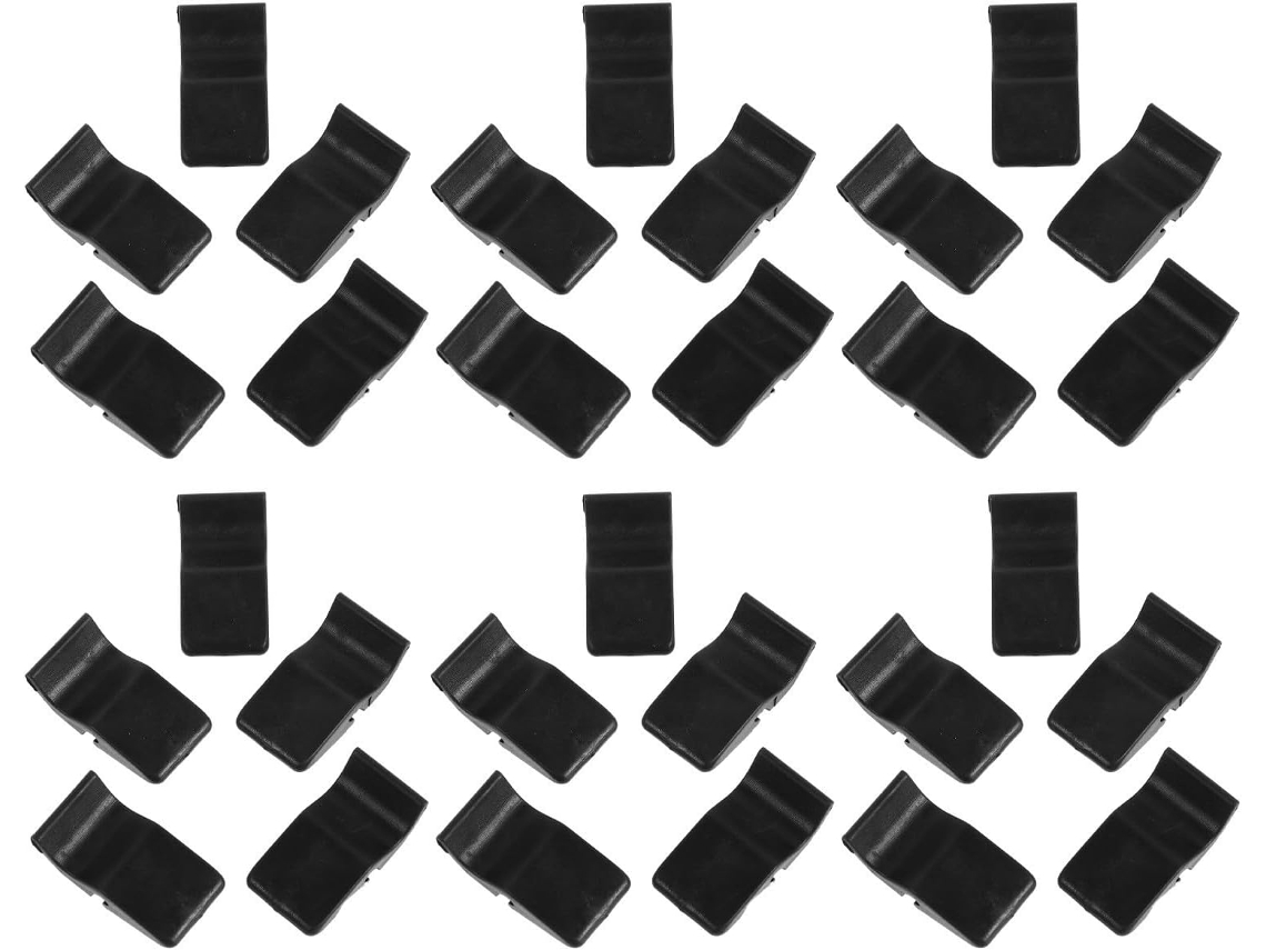 Conjunto de 30 peças de clipes metálicos para montagem da caixa do filtro de ar do carro.