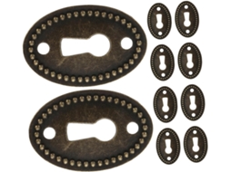 Lifkome Conjunto De 12-placas Protetoras Fechadura Vintage, Resistentes E Para Móveis, Armários E Cômodas