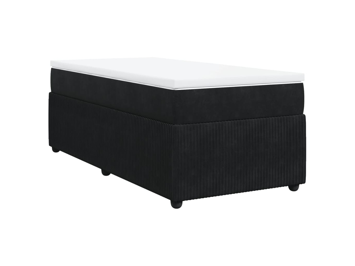 Box Spring Bed, Box Spring Beds Vidaxl Preto Veludo (100 X 200 Cm)