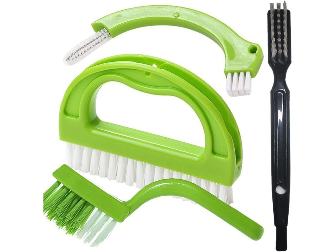 Escova Multifuncional Nova Line 4 em 1, para juntas, cozinha, banheiro, verde | S/MARCA