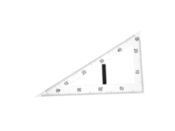 Lurelia Régua Plástica Com Transparente E Magnética Para Geometria E Matemática