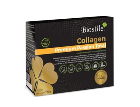 Collagen Premium Passion 30 Sachês Com Colágeno, Vitamina C, Curcumina, Shilajit E Minerais Para Pele, Articulações E Ossos Biostile