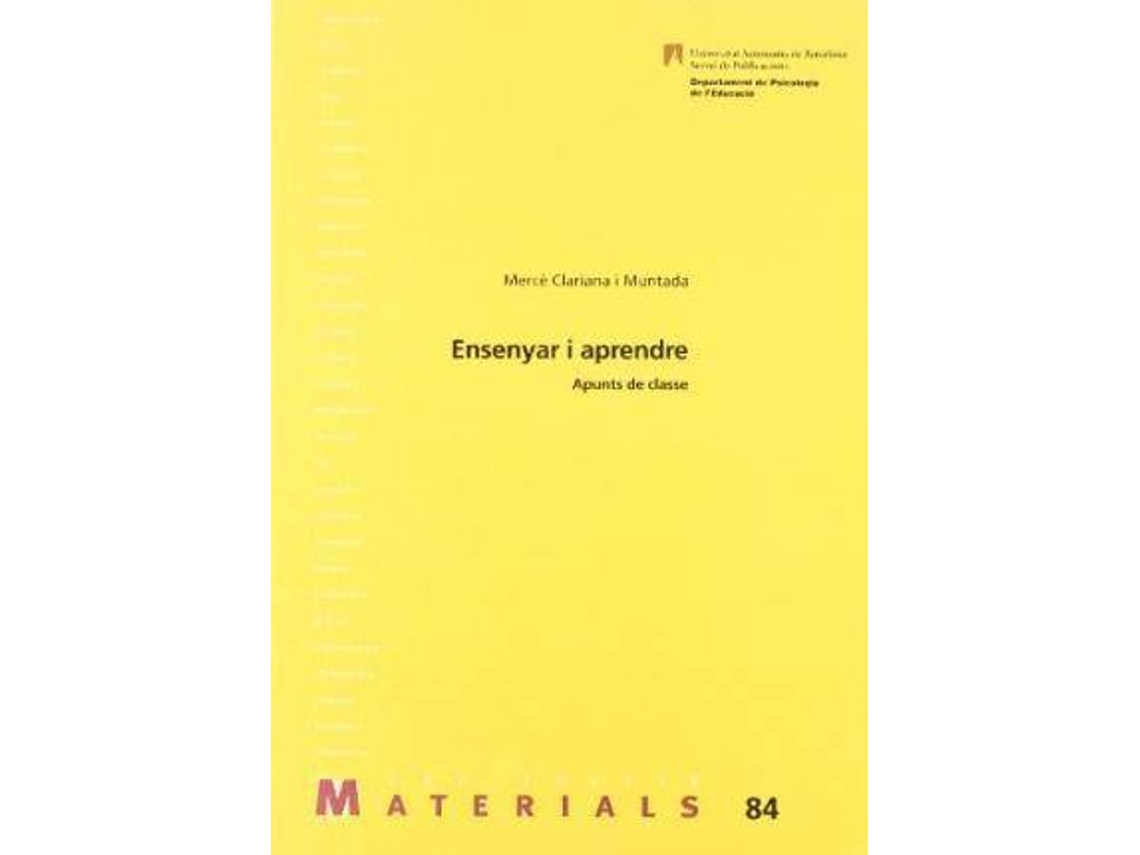 Livro Ensenyar i aprendre de Mercè Clariana (Espanhol)