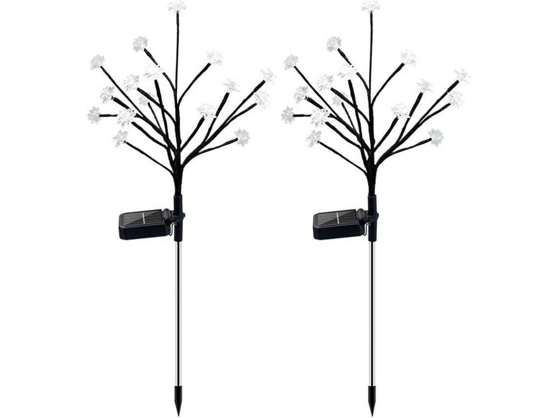 Conjunto de 2 Luminárias Solares de Led para Jardim SFUSHOS