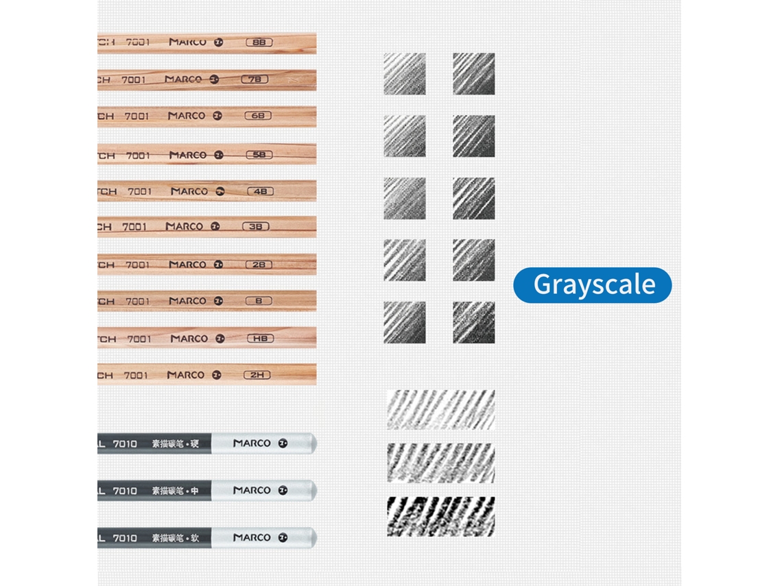 Set De Lápices De Carboncillo Para Dibujo Y Bosquejo