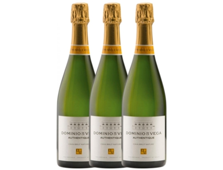 Vinho DOMINIO DE LA VEGA Dominio De La Vega Authentique Brut Nature Cava (0.75 L - 3 unidades)