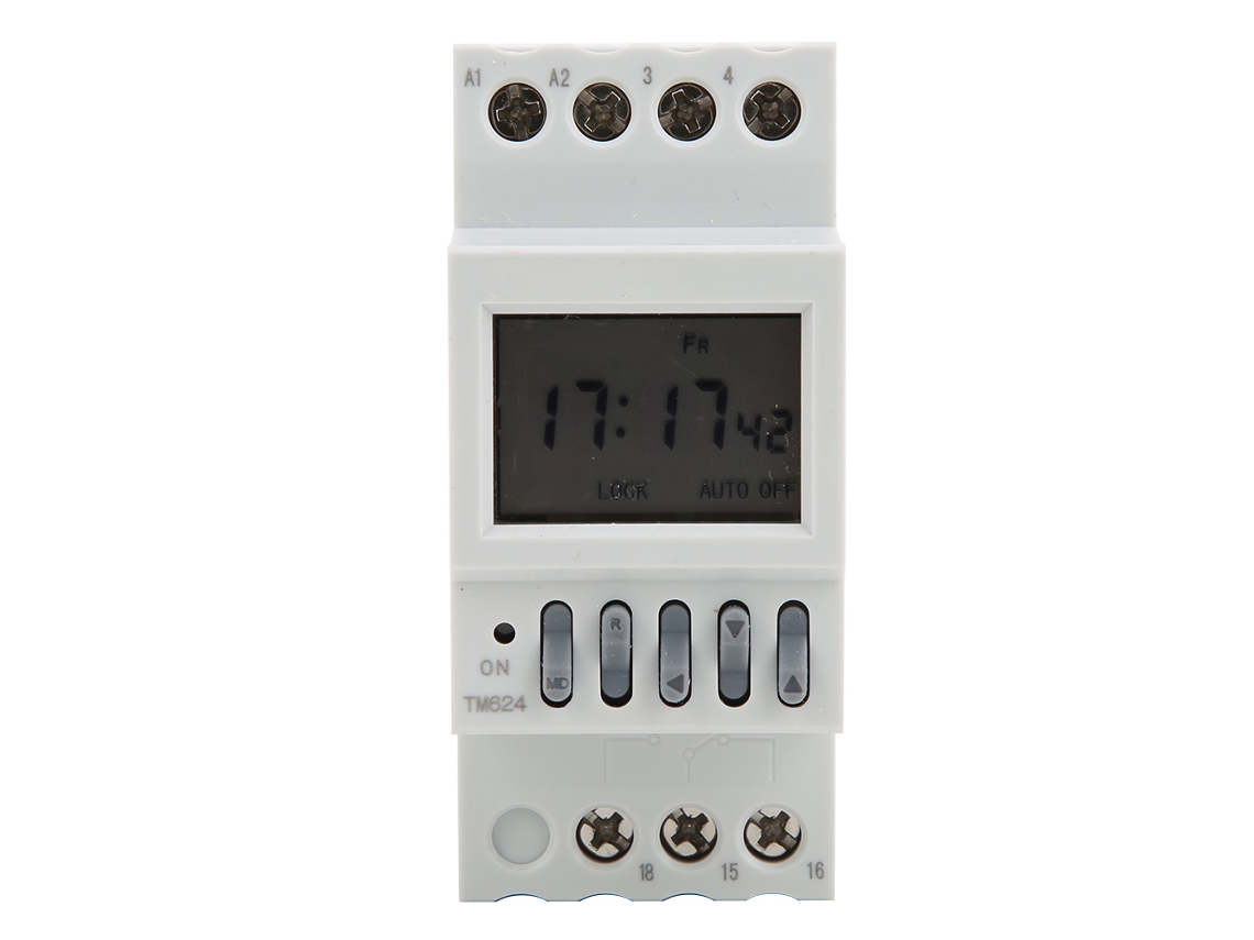 Timer Digital TM624 com Controle de Energia 40 Grupos em Rail Din
