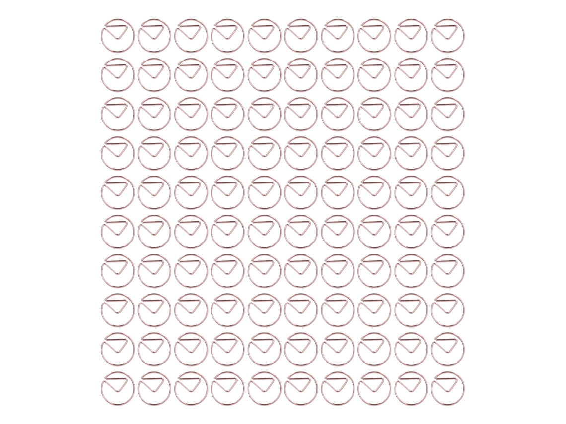 100 Clips de Papel Mini Portáteis Lindos Pequeños de Metal Plateado Oro Rosa para Oficina Hogar Clasificación de Archivos
