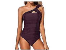 Traje De Banho Tankini Feminino De Alta Qualidade, Confortável, Quick Dry, Tamanhos Us Xs A Xxl, Ideal Para Férias Tropicais E Esportes Roxo