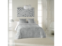 ICEHOME Capa de Edredão Estampada para Cama 150 Algodão Extra Macio Inclui 1 Ou 2 Fronhas Pebbles