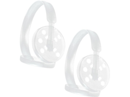Lurelia Proteção Decorativa Para Headset, Capa Flexível, 2 Peças, Plástico, Branco