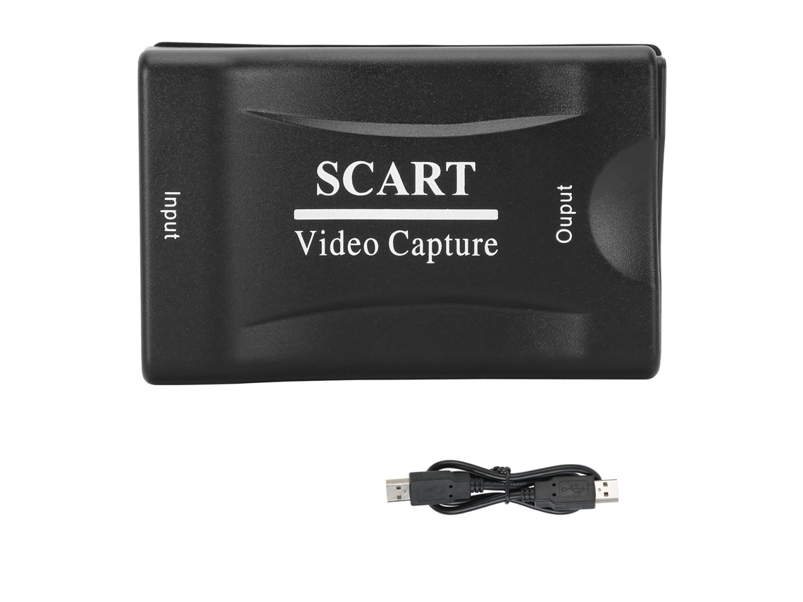 Tarjeta de captura SCART USB 2.0 para vídeo e áudio, gravação e streaming com software Arcsoft Showbiz 3.5 | S/MARCA